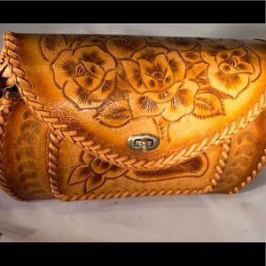 One of a kind carved bag